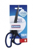 Nożyczki biurowe miękkie Donau 16,5 cm niebiesko-czarne