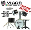 Ogromna perkusja vigor big 4 bębnowa+stołek