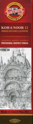 Ołówek grafitowy 12 sztuk 1500/3B