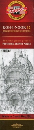 Ołówek grafitowy 12 sztuk 1500/8B