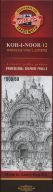 Ołówki grafitowe 1500-6B 12 sztuk.