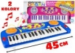 Organy keyboard z mikrofonem na nóżkach