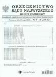 Orzecznictwo Sądu Najwyższego nr 9-10 2008