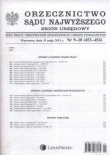 Orzecznictwo Sądu Najwyższego zbiór urzędowy  9-10/2013
