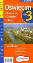 Oświęcim plus 3 plan miasta 1:15 000