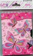 Pamiętnik zamykany na kłódkę Butterfly