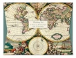 Papeteria Wallet Four Hemispheere World Map