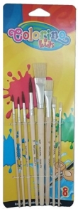 Pędzelki szkolne Colorino Kids 8 sztuk