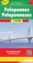 Peloponez mapa 1:150 000 Freytag & Berndt