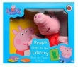 Peppa Pigg Goes to the Library Book and Puppet Gift Set