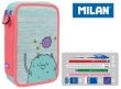 Piórnik MILAN 2-poziomowy z wyposażeniem MIMO róż