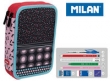 Piórnik MILAN 2-poziomowy z wyposażeniem SUPER HEROES róż
