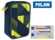 Piórnik MILAN 3-poziomowy z wyposażeniem KNIT żółty