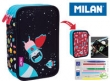 Piórnik MILAN 3-poziomowy z wyposażeniem SH czerwony wzorki