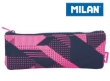 Piórnik MILAN płaski mały KNIT róż
