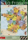Plakat mapa kulturowa Francji