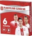 Plastelina szkolna PZPN 6 kolorów