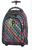 Plecak młodzieżowy na kółkach CoolPack Target Rainbow Stripes