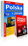 Polska dla profesjonalistów 2018/2019. Atlas samochodowy 1:200 000 + Pierwsza pomoc
