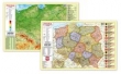 Polska fizyczno-administracyjna mapa - podkładka na biurko