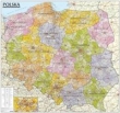 Polska mapa administracyjno-samochodowa 1:570 000 listwa