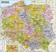 Polska mapa administracyjno-samochodowa 1:570 000 listwa