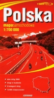 Mapa samochodowa. Polska 1:700 000 papierowa