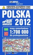 Polska. Mapa samochodowa dla profesjonalistów wyd. 2012