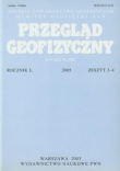 Przegląd Geofizyczny Rocznik L 2005 Zeszyt 3-4