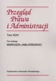 Przegląd prawa i administracji Tom 94