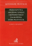 Przestępstwa abstrakcyjnego i konkretnego zagrożenia dóbr prawnych