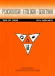 Psychologia etologia genetyka t.20/2009