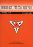 Psychologia Etologia Genetyka Tom 36/2017