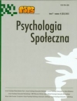 Psychologia Społeczna tom 7 nr 4 (23) 2012