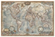 Puzzle 1500 Świat mapa stylizowana polityczna