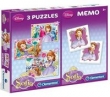 Puzzle 20+20+100 Memo Jej Wysokość Zosia