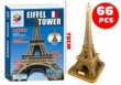 Puzzle 3D Duża Wieża Eiffla 66 elementów
