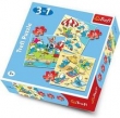 Puzzle 3w1 Smerfne harce