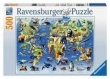 Puzzle 500 Zagrożone zwierzęta