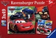 Puzzle Disney Auta 2 3x49
