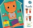 Puzzle drewniane 3-elementowe Kot