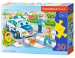 Puzzle konturowe Way to School 30