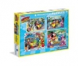 Puzzle Mickey Raźni rajdowcy 20+60+100+180