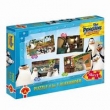 Puzzle Pingwiny z Madagaskaru 4 w 1