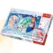 Puzzle Plus 54 + Naklejki Kraina Lodu  Magiczna moc Elsy