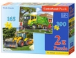 Puzzle śmieciarka i traktor 165 i 300 2 w 1