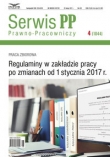 Regulaminy w zakładzie pracy po zmianach od 1 stycznia 2017