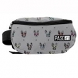 Saszetka na pas szara w pieski