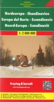 Skandynawia Europa Północna mapa 1:2 000 000