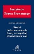 Skutki braku zachowania formy szczególnej oświadczenia woli